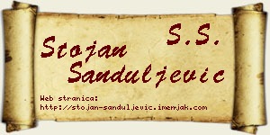 Stojan Sanduljević vizit kartica